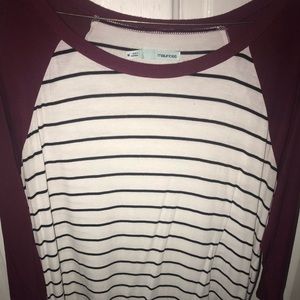 Stripped Maurice’s 3/4 Sleeve Shirt